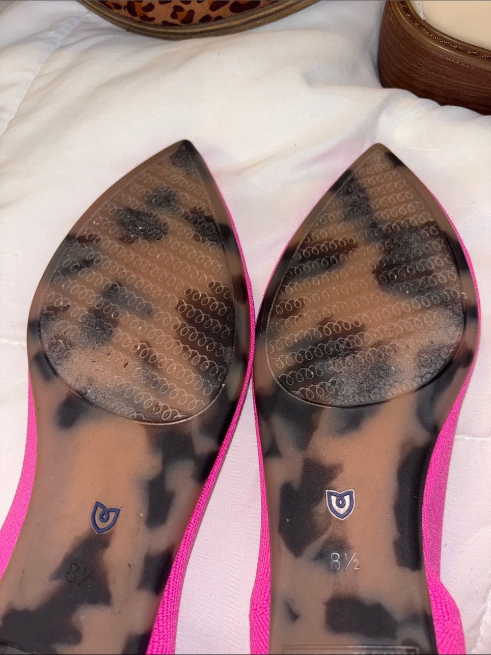 Rothy’s The Point Flats Hot Pink - Picture 8 of 9